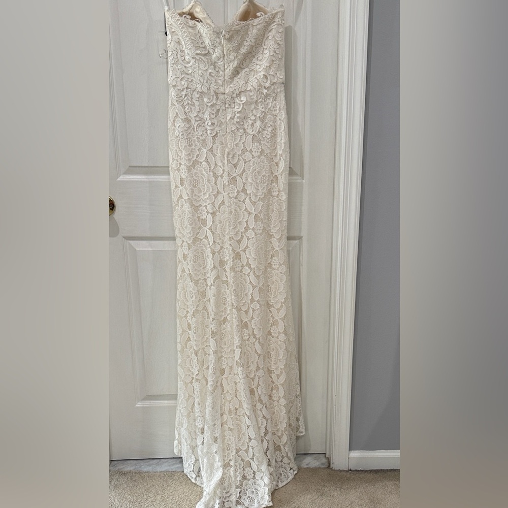 NWT Elegant Cream Lace Gown NWT Rosemore Couture “Engaging You” - Picture 8 of 11